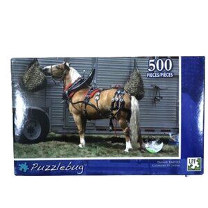 LPF Puzzlebug 500 Piece Jigsaw Puzzle Trailer Trotter Horse